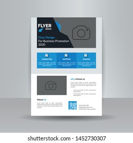 Creative modern  blue Flyer Design for business