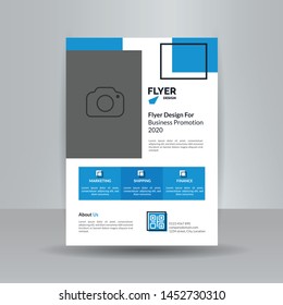 Creative modern  blue Flyer Design for business