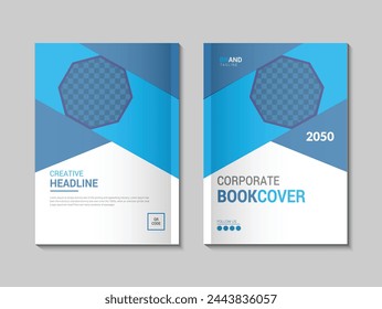 Plantilla de diseño de portada de libro creativa y moderna