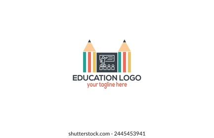 Creative modern Book open like human with cap, success education logo.