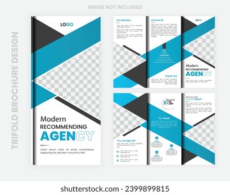 plantilla de diseño de folletos creativos y modernos 
