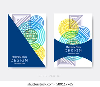 Creative modern brochure design templates abstract vector background