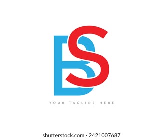 Creativo Modern BS Latter Logo Template vector Resumen de la ilustración del victor de Monograma.