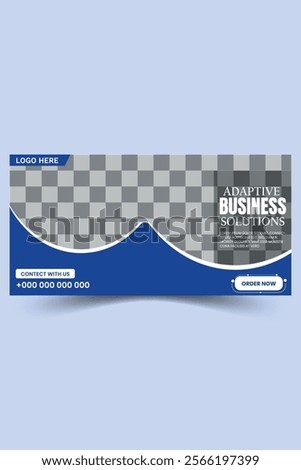 creative modern business billboard design