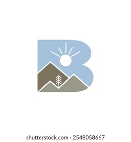 Creative Modern Business Brand Logo Letter B 