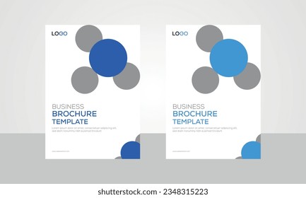 creative modern business brochure cover layout template