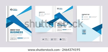 Creative modern business brochure cover design theme template. corporate abstract colorful layout for multipurpose use