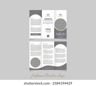 Creative and modern business brochure template. Tri fold brochure template.