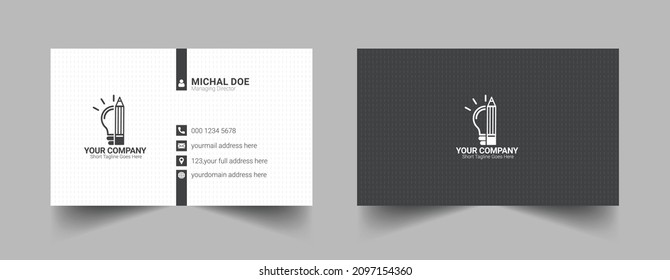 Creative modern business card design template, Business card Design