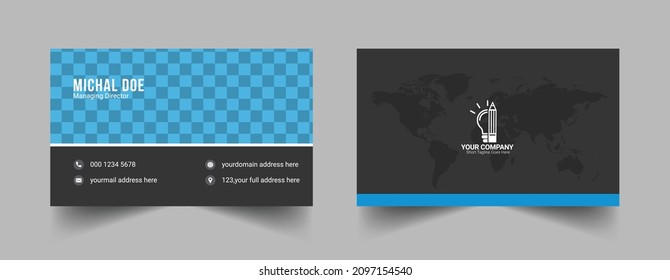 Creative modern business card design template, Business card Design