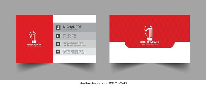 Creative modern business card design template, Business card Design