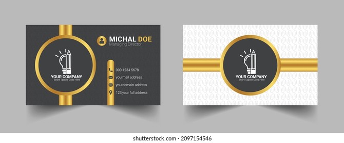 Creative modern business card design template, Business card Design