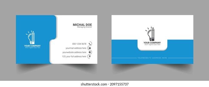 Creative modern business card design template, Business card Design