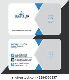 Creative modern business card design template
