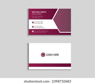 creative modern business card design template