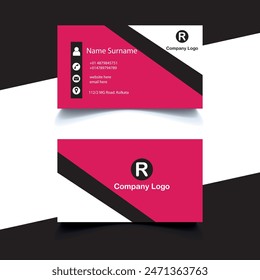 Creative and modern business card design. Corporate and professional business card template design, Business card design template.	
