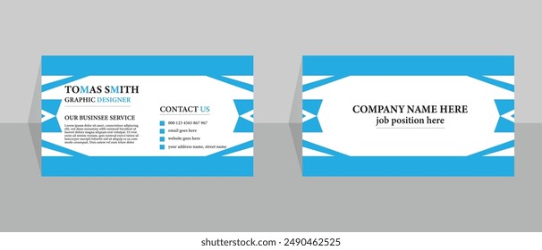 Creative modern business card design, corporate business card design.