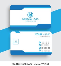 Creative and modern business card design vector illustration template,