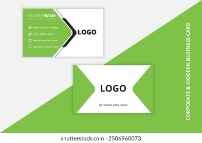 Creative and modern business card design layout. Professional business card design template . 