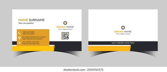 creative modern business card design template..