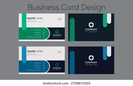 Diseño moderno creativo de la tarjeta de visita