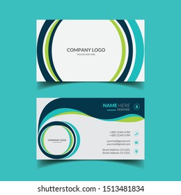 Creative and modern business card template design.  Abstract business card template design. Corporate elegant card template. Double-sided creative business card template