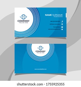 Plantilla de tarjetas de visita creativa y moderna