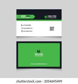 Creative modern business card template design.corporate unique design template.