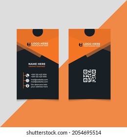 Creative modern business card template design.corporate unique design template.