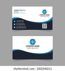 Plantilla de tarjeta de visita moderna creativa