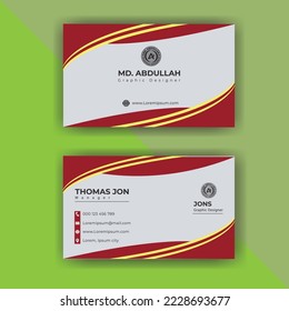 Creative Modern Business Card Template.