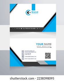 Creative and modern business card template professional Front or back side business card. company presentation template.