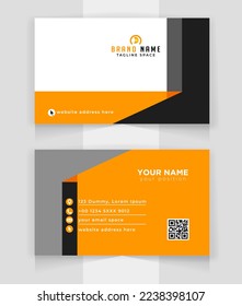 Creative and modern business card template professional Front or back side business card. company presentation template.