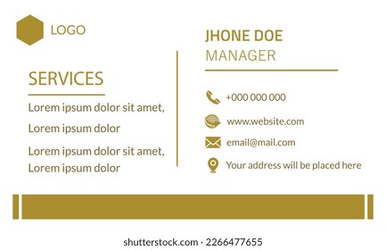 Creative and modern business card template