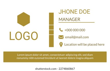 Creative and modern business card template