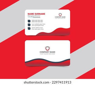 Plantilla de tarjetas de visita creativa y moderna