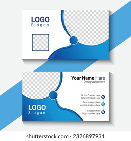 Creative and modern business card template Horizontal simple clean template vector design, layout in rectangle size.	
