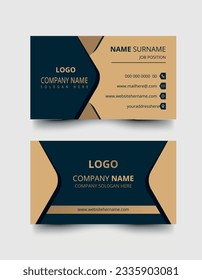 Creative and modern business card template,
Double-sided creative business card template. 
Vector illustration print template.
