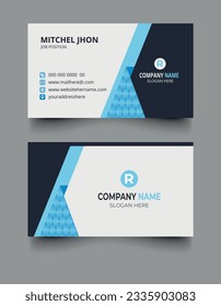 Creative and modern business card template,
Double-sided creative business card template. 
Vector illustration print template.
