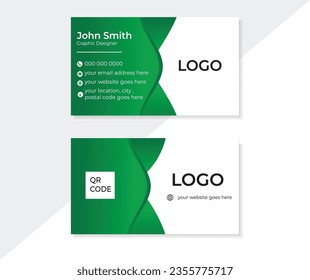 Creative and modern business card template . Double-sided creative business card vector design template.