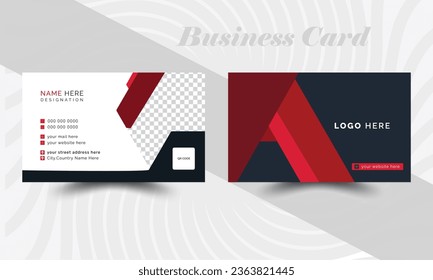 Creative and modern business card template.