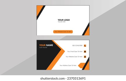 Creative and modern business card template. Modern Business Card - Creative and Clean Business Card Template. double sided business card template modern and clean style Elegant