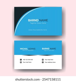 Creative modern business card template design.