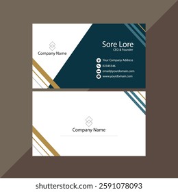Creative and modern business card template, business card design