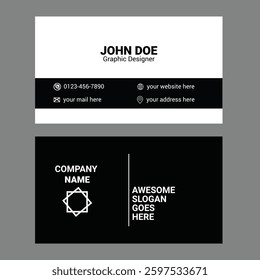 Creative Modern Business Card Template, Visiting Card