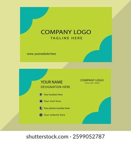 Creative and modern business card template.
