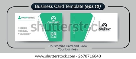 Creative modern business card template. visiting card layout design. Corporate business card