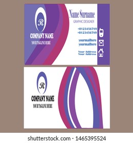 creative modern business card vector