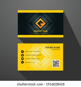 creative modern business card in vector format .