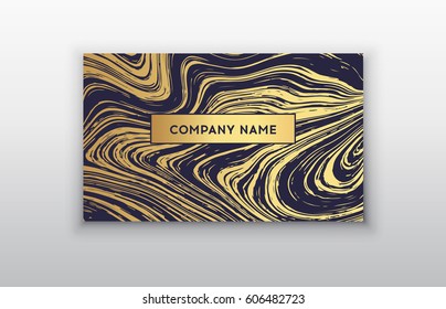 Creative modern business cards, invitations set with abstract marble texture. Vector design concept. For stylist, makeup artist, photographer. Stylish elegant business cards template. Vector.